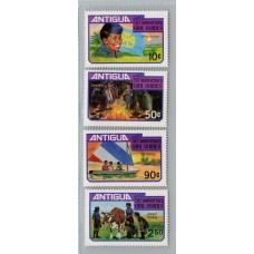 BOY SCOUT ANTIGUA SERIE COMPLETA DE ESTAMPILLAS NUEVAS MINT SCOUTS